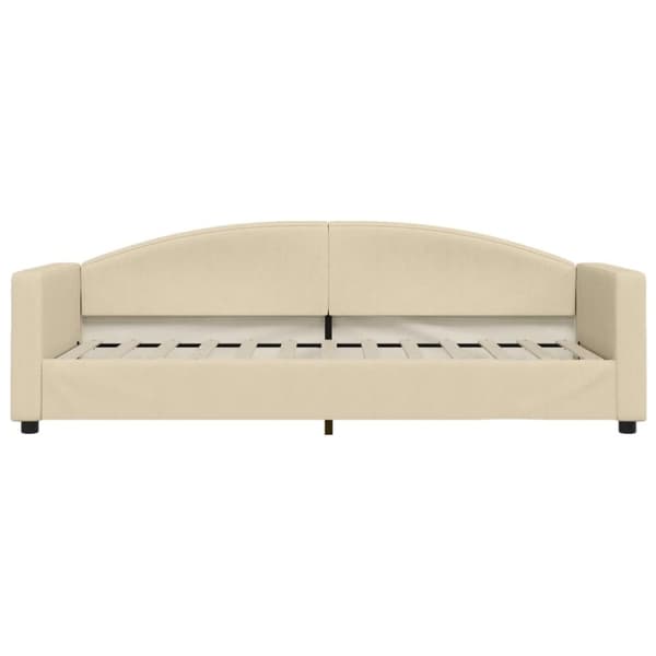 vidaXL daybed med udtræk 80x200 cm stof cremefarvet