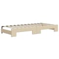 Miniatyrbillede 8 af 11: vidaXL daybed med udtræk 80x200 cm stof cremefarvet