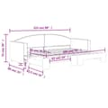 Miniatyrbillede 11 af 11: vidaXL daybed med udtræk 80x200 cm stof cremefarvet
