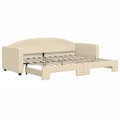 Miniatyrbillede 1 af 11: vidaXL daybed med udtræk 80x200 cm stof cremefarvet