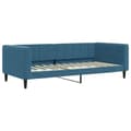 Miniatyrbillede 4 af 11: vidaXL daybed med udtræk og madras 90x200 cm velour blå