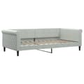Miniatyrbillede 6 af 11: vidaXL daybed med udtræk 100x200 cm velour lysegrå