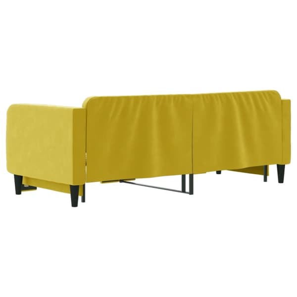 vidaXL daybed med udtræk 90x200 cm velour gul