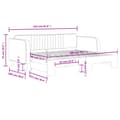 Miniatyrbillede 11 af 11: vidaXL daybed med udtræk 90x200 cm velour gul