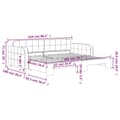 Miniatyrbillede 11 af 11: vidaXL daybed med udtræk 90x200 cm velour gul