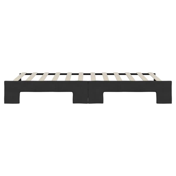 vidaXL daybed med udtræk 90x200 cm stof sort