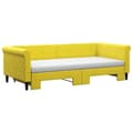 Miniatyrbillede 4 af 11: vidaXL daybed med udtræk og madras 90x200 cm velour gul
