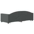 Miniatyrbillede 5 af 11: vidaXL daybed med udtræk og skuffer 80x200 cm stof mørkegrå