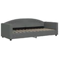 Miniatyrbillede 6 af 11: vidaXL daybed med udtræk og skuffer 80x200 cm stof mørkegrå