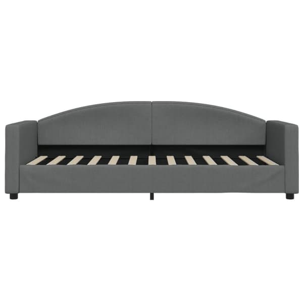 vidaXL daybed med udtræk og skuffer 80x200 cm stof mørkegrå