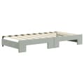Miniatyrbillede 6 af 11: vidaXL daybed med udtræk og madras 90x190 cm velour lysegrå