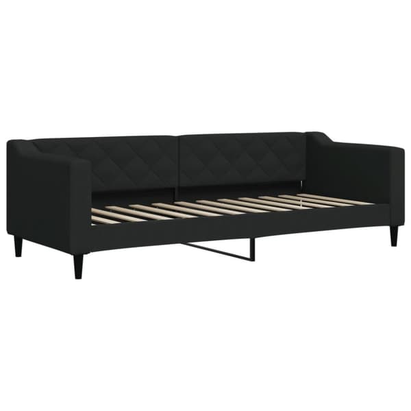 vidaXL daybed med udtræk 80x200 cm stof sort