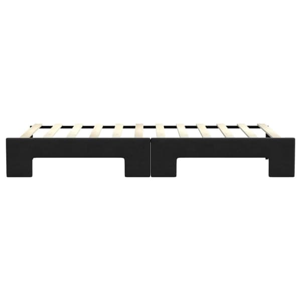 vidaXL daybed med udtræk 80x200 cm stof sort