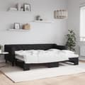 Miniatyrbillede 2 af 11: vidaXL daybed med udtræk 80x200 cm stof sort