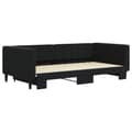 Miniatyrbillede 3 af 11: vidaXL daybed med udtræk 100x200 cm velour sort