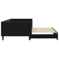 Miniatyrbillede 4 af 11: vidaXL daybed med udtræk 100x200 cm velour sort