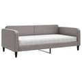 Miniatyrbillede 3 af 11: vidaXL daybed med madras 100x200 cm stof gråbrun