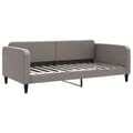 Miniatyrbillede 4 af 11: vidaXL daybed med madras 100x200 cm stof gråbrun
