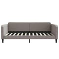 Miniatyrbillede 5 af 11: vidaXL daybed med madras 100x200 cm stof gråbrun