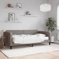 Miniatyrbillede 2 af 11: vidaXL daybed med madras 100x200 cm stof gråbrun