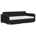 Miniatyrbillede 4 af 11: vidaXL daybed med udtræk og skuffer 90x190 cm velour sort