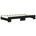 Miniatyrbillede 6 af 11: vidaXL daybed med udtræk og skuffer 90x190 cm velour sort