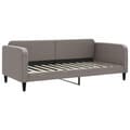 Miniatyrbillede 6 af 11: vidaXL Dagbädd utdragbar taupe 90x200 cm tyg