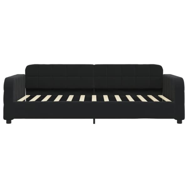 vidaXL daybed med udtræk og skuffer 80x200 cm velour sort