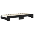 Miniatyrbillede 8 af 11: vidaXL daybed med udtræk og skuffer 80x200 cm velour sort