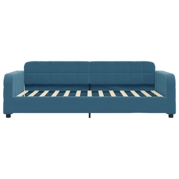 vidaXL Dagbädd utdragbar med lådor blå 90x200 cm sammet