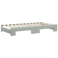 Miniatyrbillede 6 af 11: vidaXL daybed med udtræk og madras 100x200 cm velour lysegrå