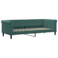 Miniatyrbillede 3 af 11: vidaXL daybed med udtræk og madras 80x200 cm velour mørkegrøn