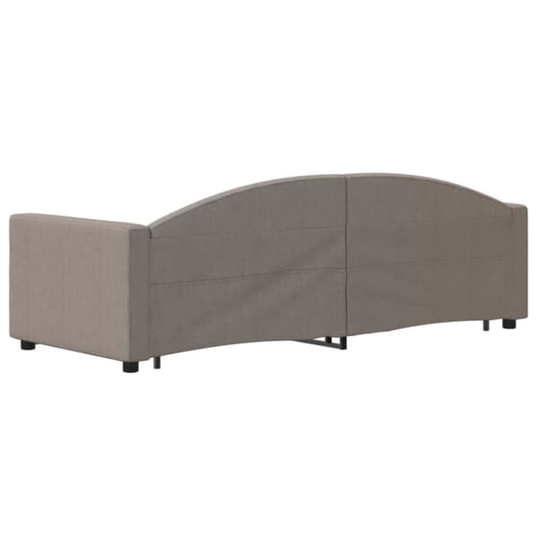vidaXL daybed med udtræk og skuffer 80x200 cm stof gråbrun