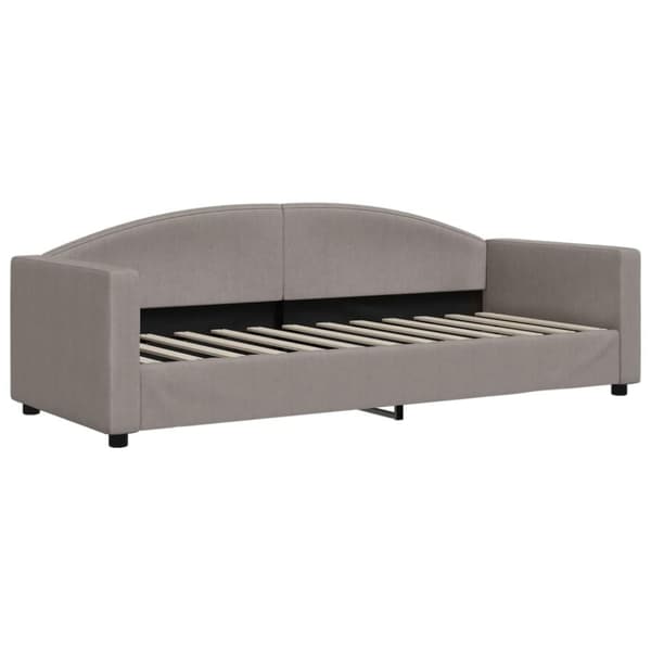 vidaXL daybed med udtræk og skuffer 80x200 cm stof gråbrun