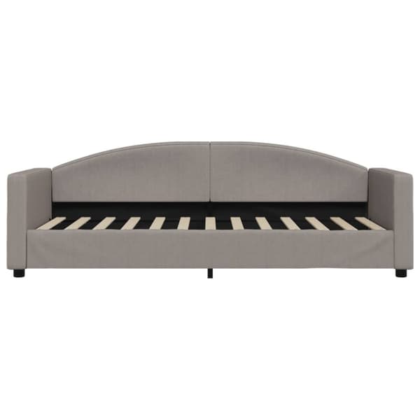 vidaXL daybed med udtræk og skuffer 80x200 cm stof gråbrun