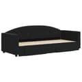 Miniatyrbillede 3 af 9: vidaXL daybed med udtræk og skuffer 80x200 cm velour sort