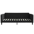 Miniatyrbillede 7 af 11: vidaXL daybed med udtræk og skuffer 100x200 cm stof sort