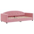 Miniatyrbillede 3 af 11: vidaXL daybed med madras 90x200 cm velour pink