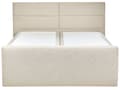 Miniatyrbilde 5 av 11: Dobbeltseng med oppbevaring 180 x 200 cm Beige møbeltrekk med fjærmadrass Elegant