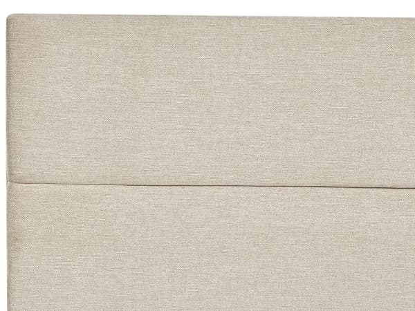 Dobbeltseng med oppbevaring 180 x 200 cm Beige møbeltrekk med fjærmadrass Elegant