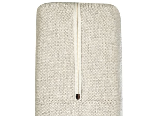 Dobbeltseng med oppbevaring 180 x 200 cm Beige møbeltrekk med fjærmadrass Elegant