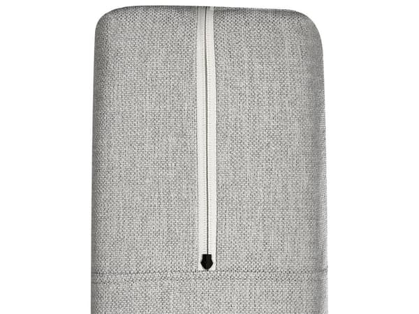 Dobbeltseng med oppbevaring 180 x 200 cm Grått møbeltrekk med fjærmadrass Elegant