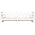 Miniatyrbillede 6 af 11: vidaXL daybed med udtræk 80x200 cm massivt fyrretræ hvid