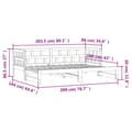 Miniatyrbillede 11 af 11: vidaXL daybed med udtræk 80x200 cm massivt fyrretræ hvid