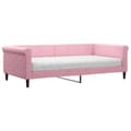 Miniatyrbillede 1 af 11: vidaXL daybed med madras 100x200 cm velour pink