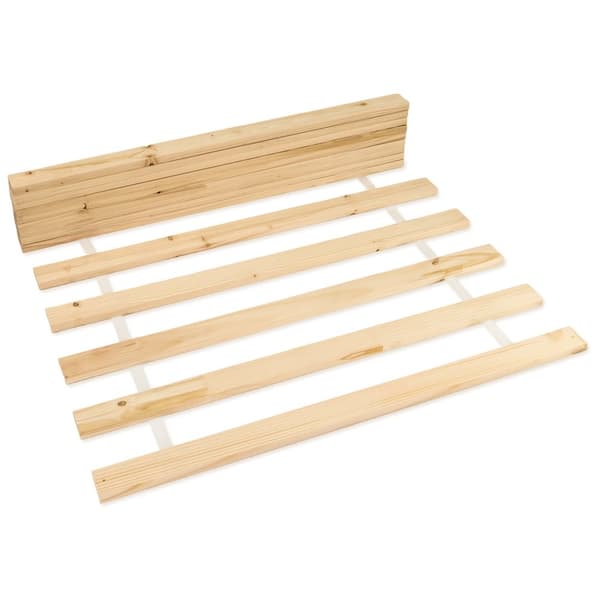 Rullstativ 80x200cm lamellram - rullande lamellram 14 träribbor Rullstativ 80x200 cm granträ vuxen och barnsäng ojusterbar