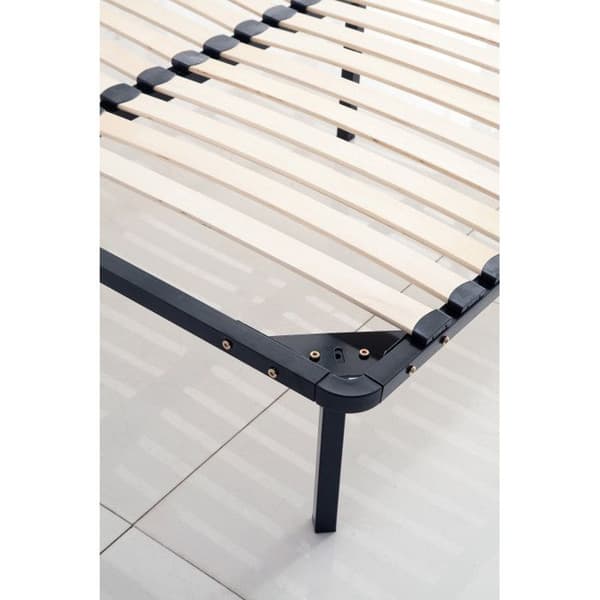 KOSMI lamellbotten 140x200 cm - 40 lameller i plywood - Svart