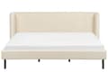 Miniatyrbilde 4 av 10: Sengeramme Beige Fløyel Svarte ben 180 x 200 cm Sengegavl Klassisk design Dobbeltseng Soverom