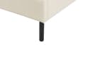 Miniatyrbilde 9 av 10: Sengeramme Beige Fløyel Svarte ben 180 x 200 cm Sengegavl Klassisk design Dobbeltseng Soverom