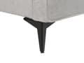 Miniatyrbilde 11 av 11: Sengeramme Lysegrå polyester møbeltrekk svart metall ben 160 x 200 cm lamell med Wingback hodegjerde soverom Klassisk minimalistisk